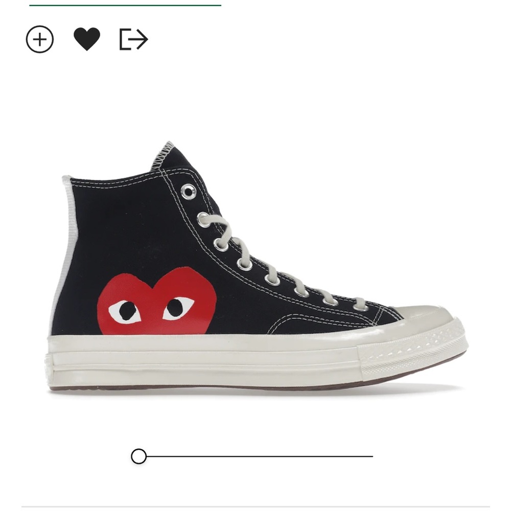 CONVERSE X COMME DES GARCONS PLAY ALL STAR CHUCK '70 HI - BLACK